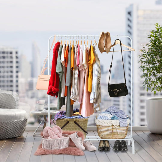 Fine Living - Clothing Rail - Black - Image 3