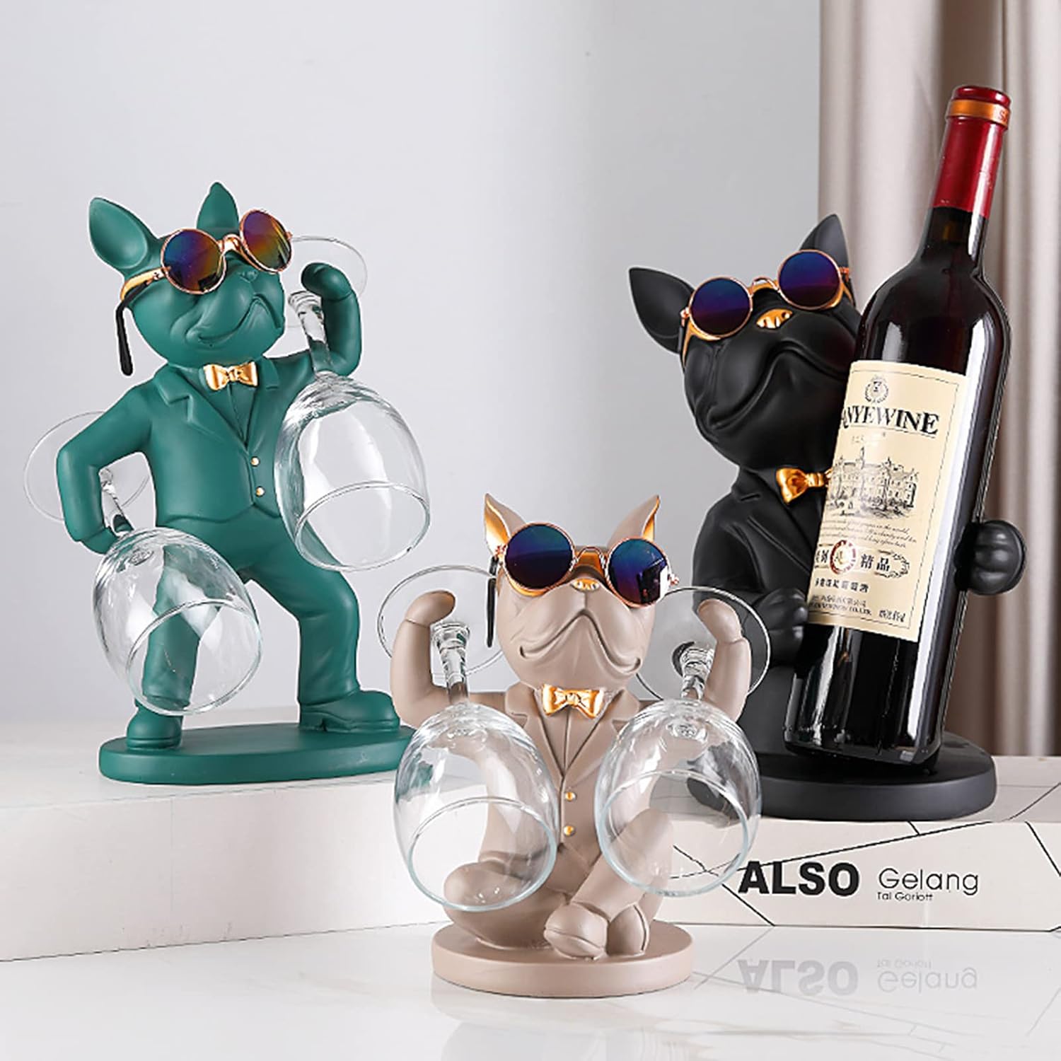 Bulldog Glass Holder-Green - Image 2
