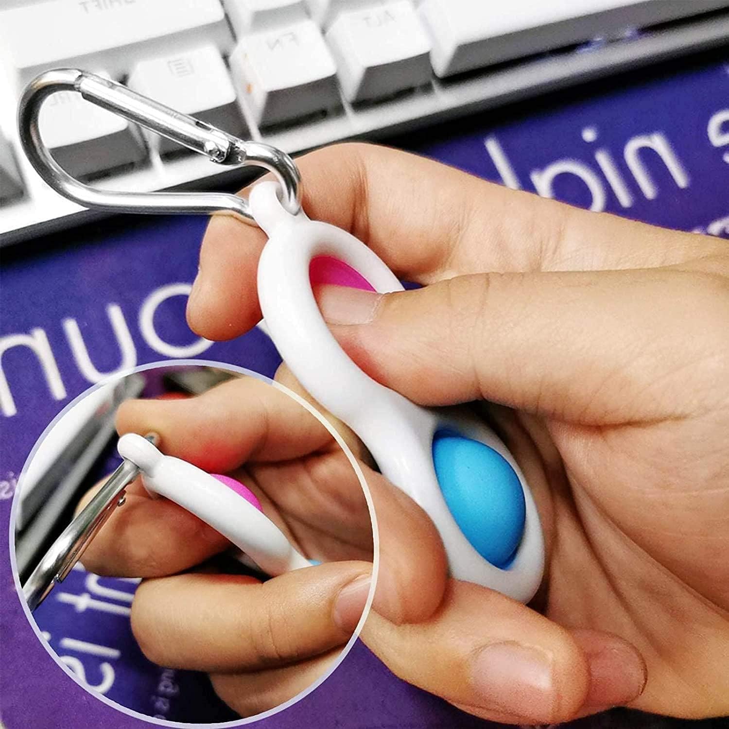 Mini Simple Dimple Fidget Toy Blue - Pink - Image 3