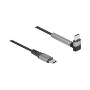 Delock 81172 1.5M USB2.0 TYPE-C MALE TO MAL ANGLED CABLE WITH 60W POWER DELIVERY