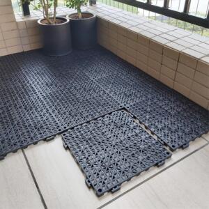 Ulti Max PP 30*30cm Interlocking Tiles - 9pc - Grey