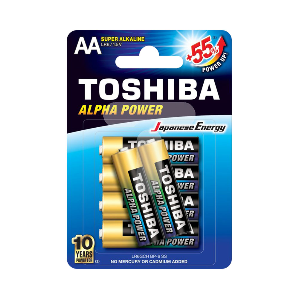 Toshiba ALPHA POWER ALKALINE AA - 6 PACK