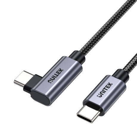 Unitek 3M 100W USB-C CABLE 90DEG(C14123BK-3M)