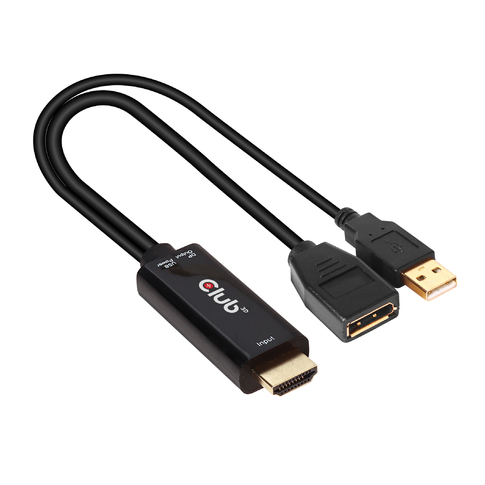 CLUB3D CAC-1331 HDMI TO DISPLAYPORT 4K @60HZ ACTIVE ADAPTER