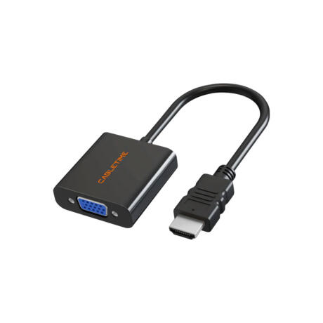 CABLETIME CP52B 0.2M 1080P HDMI MALE TO VGA FEMALE ADAPTER (CT-AV582-HAVGAG-B0.2)