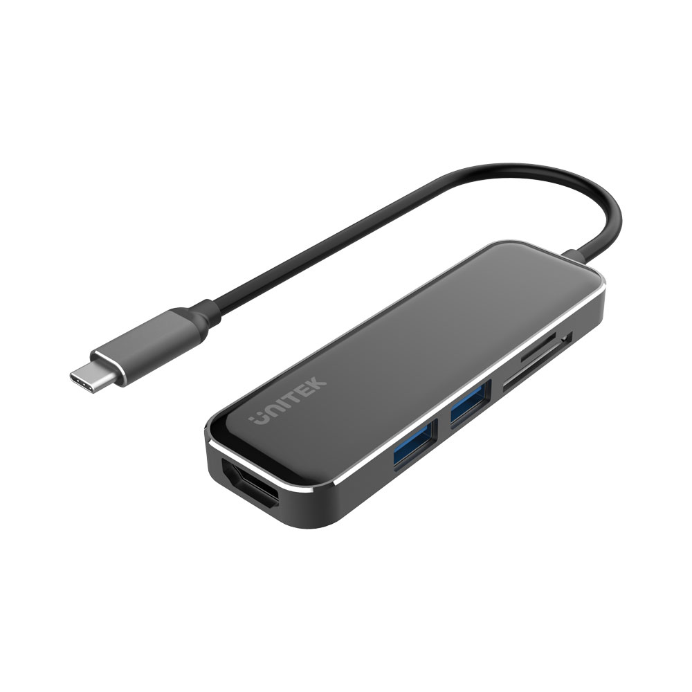Unitek USB3.0 5-PORT USB-C,HDMI , DUAL CARD READER