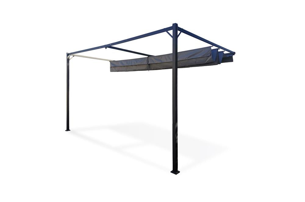 Skyline Wall Mounted Pergola - 3x2.7m - Grey - Fine Living - Image 5