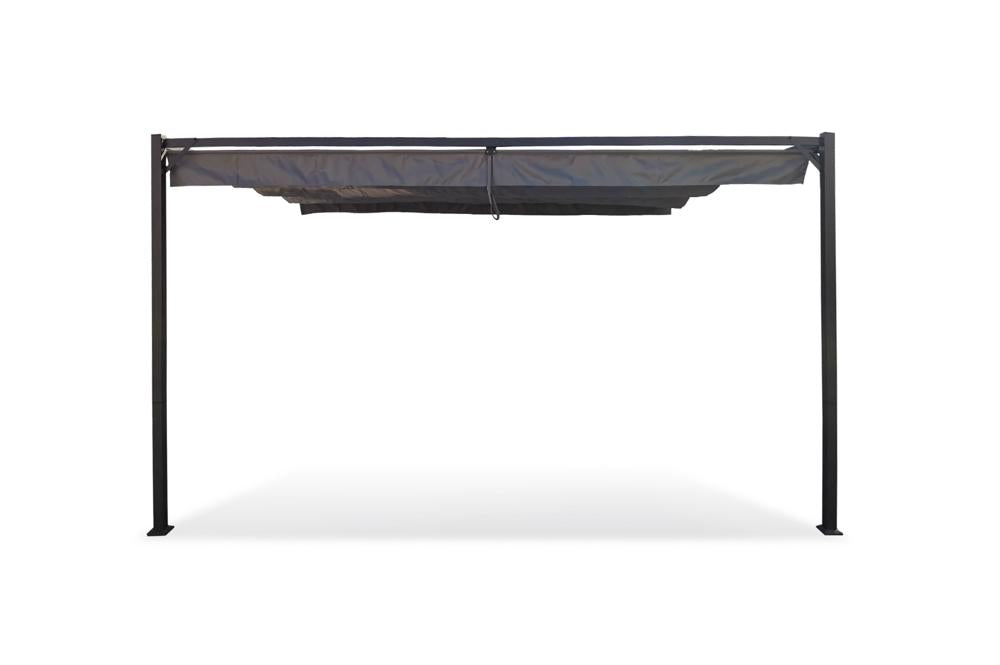 Skyline Wall Mounted Pergola - 3x2.7m - Grey - Fine Living - Image 4