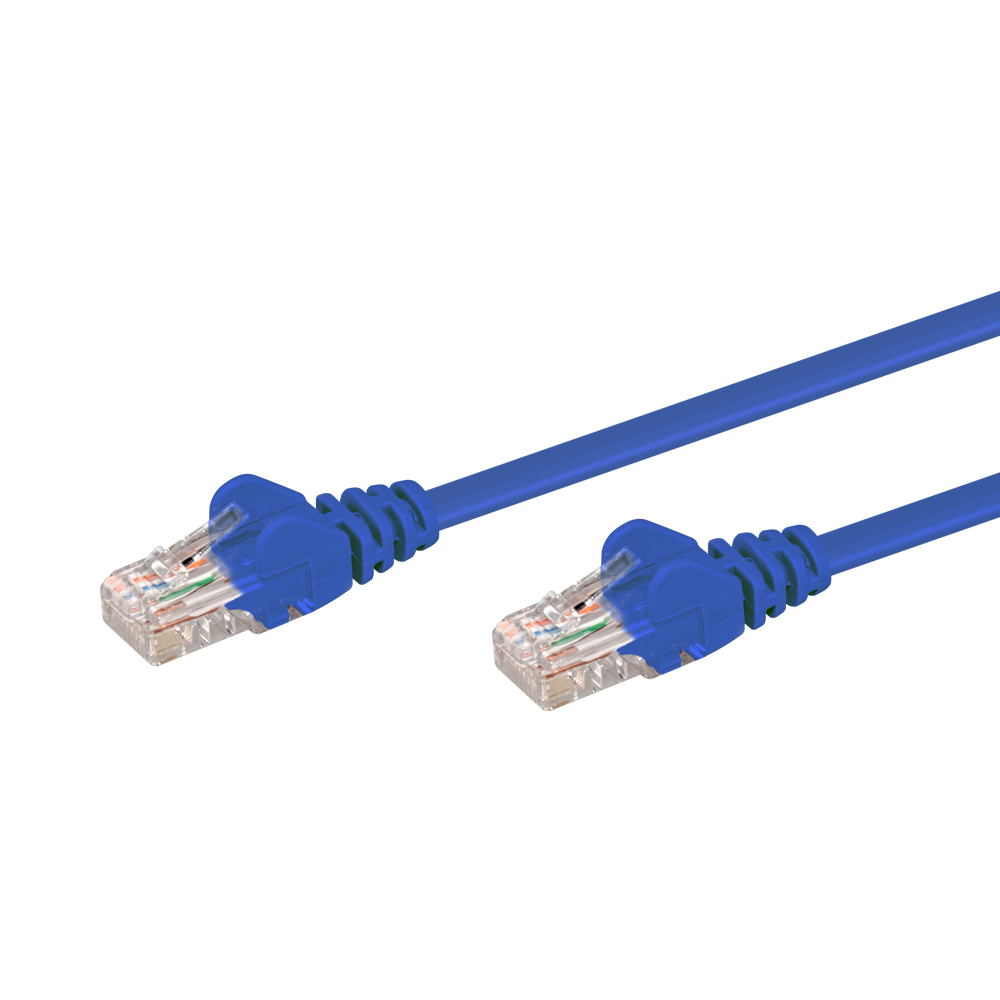 LinkQnet 2M CAT5E MOULDED FLYLEAD - BLUE
