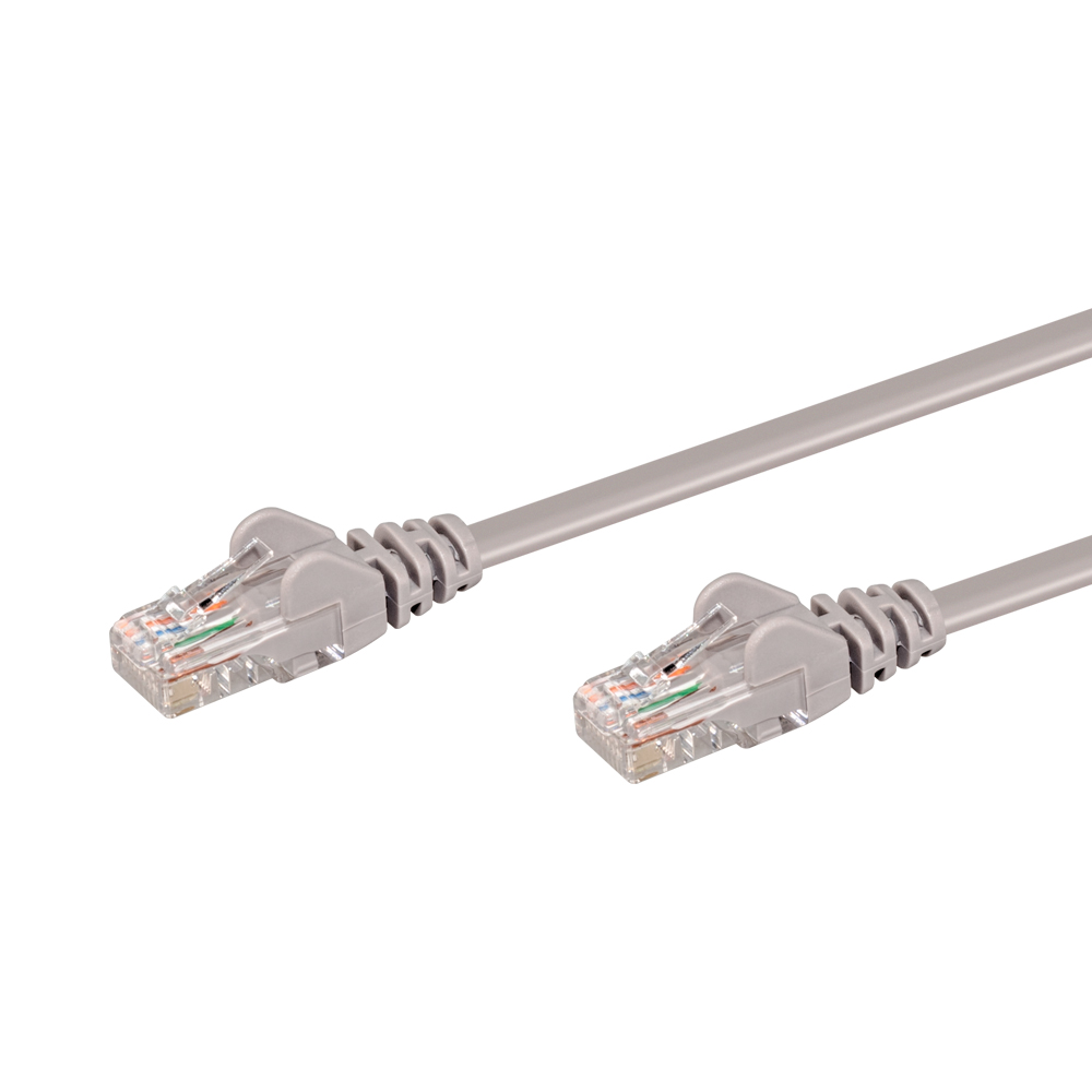 LinkQnet 5M CAT5E MOULDED FLYLEAD - GREY