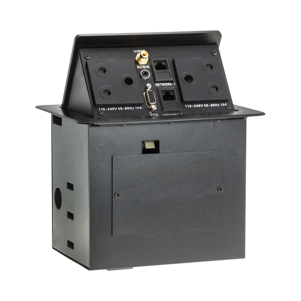 Lucktech POPUP DESK(2XPWR, 2XLAN, 1X AUD, 1X VGA, 1X VID)