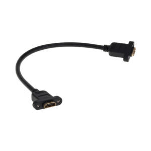 Lucktech 30CM HDMI FEMALE TO HDMI FEMALE - PANEL MOUNT