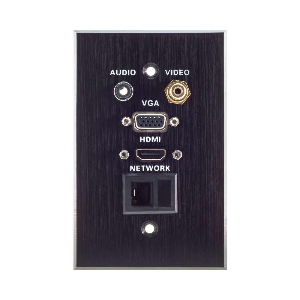Lucktech WALL PLATE 1X VGA, 1X HDMI, 1X AUD, 1X LAN, 1X VID