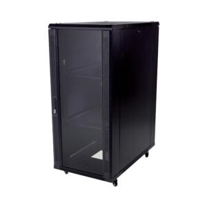 LinkQnet 22U 600X1000MM, 1 SHELF, 4 FANS, GLASS DOOR..