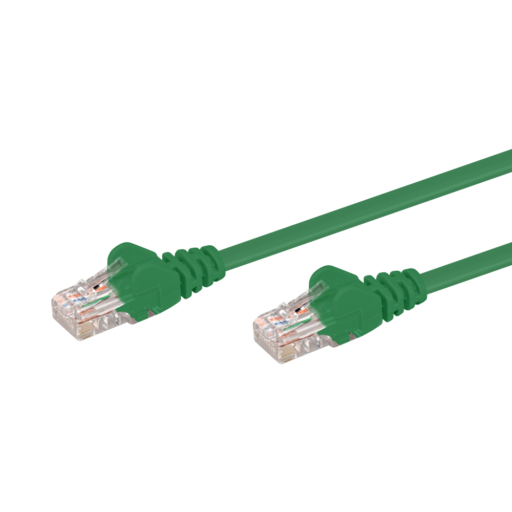 LinkQnet 0.5M RJ45 CAT5E ANTI-SNAG MOULDED PVC NETWORK FLYLEAD - GREEN