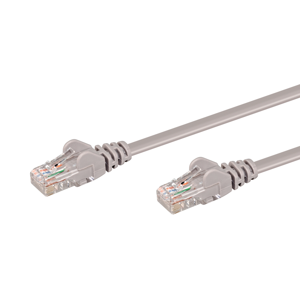 LinkQnet 0.5M RJ45 CAT5E ANTI-SNAG MOULDED PVC NETWORK FLYLEAD - GREY