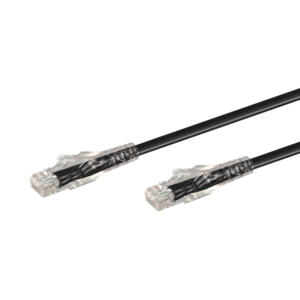 LinkQnet 1M RJ45 CAT6 ANTI-SNAG MOULDED PVC NETWORK FLYLEAD - BLACK