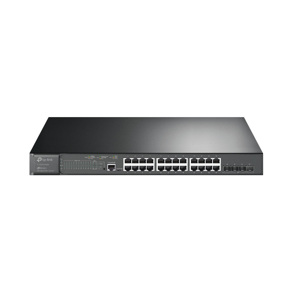 TP-Link GBE OMADA CLOUD SW 24GBE POE+ X4 10GB SFP+