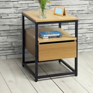 Fine?Living?Athens?Side?Table?-?Wood Top - Finery