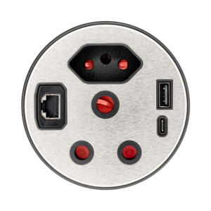 LinkQnet 80MM ALPHA GROMMET- SA,3PIN,TYPEC,USB,C6,2M(BK)