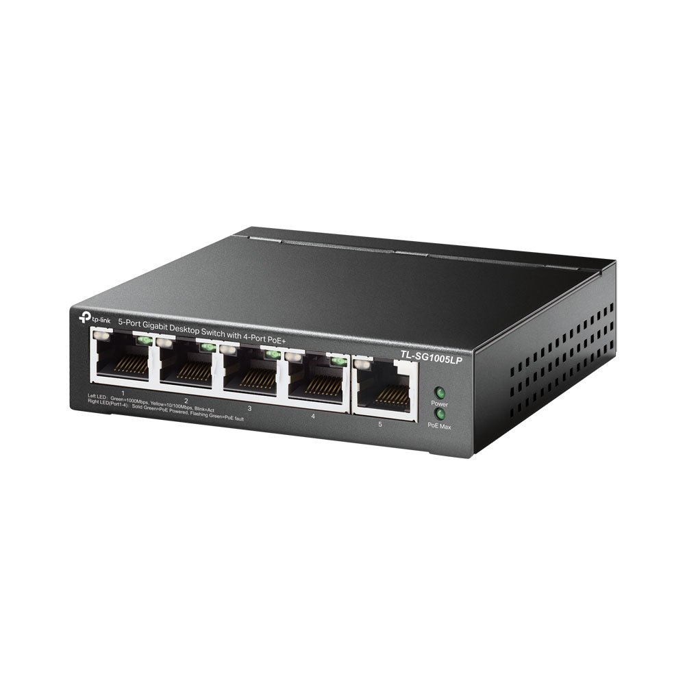 TP-Link 5-PORT 100M DT SWITCH WITH 4-PORT POE