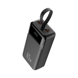 LinkQnet POWER BANK 65W 27000MAH WITH CHARGING CABLE BLK