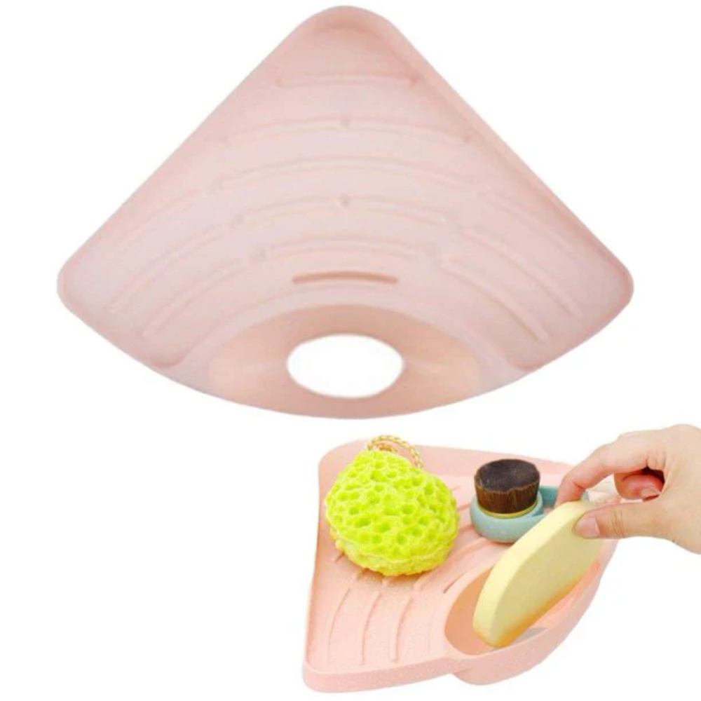 Sink Corner Caddy - Pink - Image 2