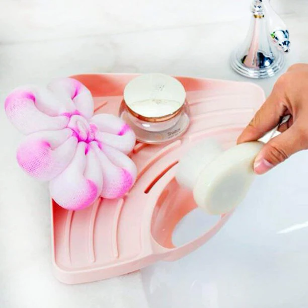 Sink Corner Caddy - Pink - Image 3