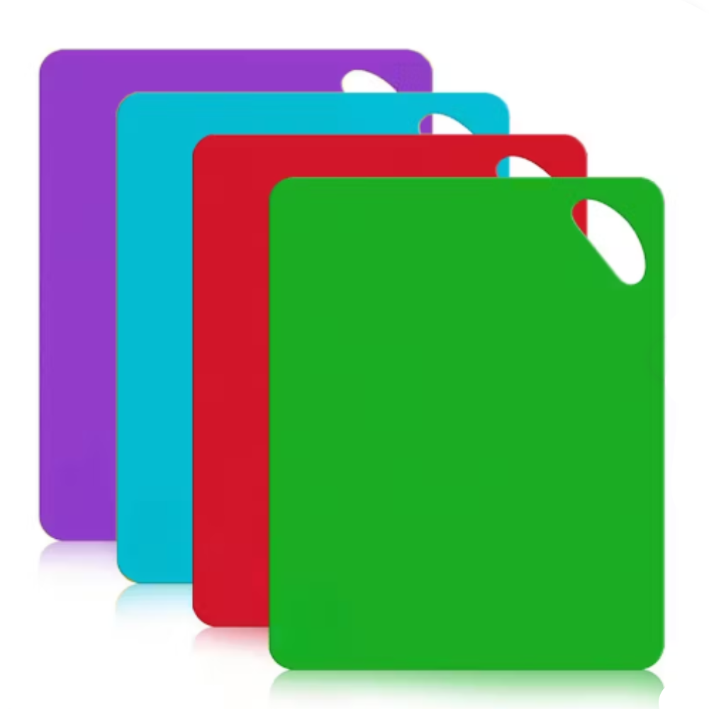 4pcs Kitchen Knife Cutting Board Set with Stand - Image 3
