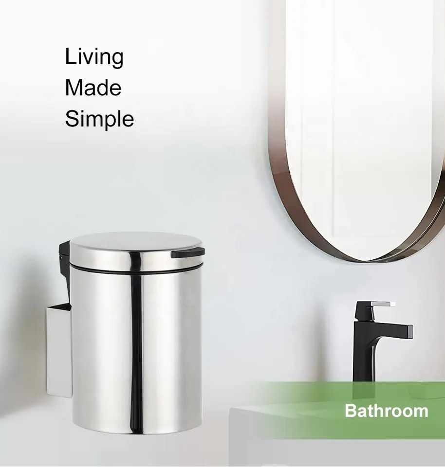 Wall Mounted Waste Bin - 3L - Image 2