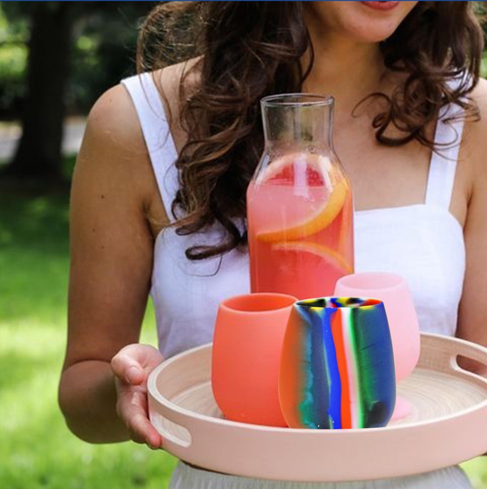 Rainbow Nation Silicone Cup - 350ml