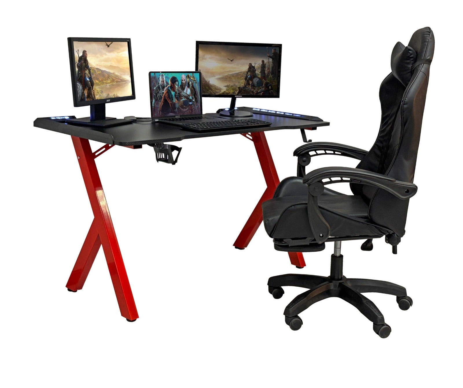 LumiDesk LED Light Gaming Desk - Fine Living - Image 4