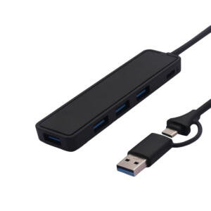 LinkQnet USB C+USB3.0(2IN1)TO USB3.0HUB 4PORTS PE BAG