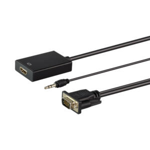 LinkQnet CONNECTIVITY CNV-VGA-HDMI-LQ VGA MALE TO HDMI FEMALE WITH AUDIO CONVERTER