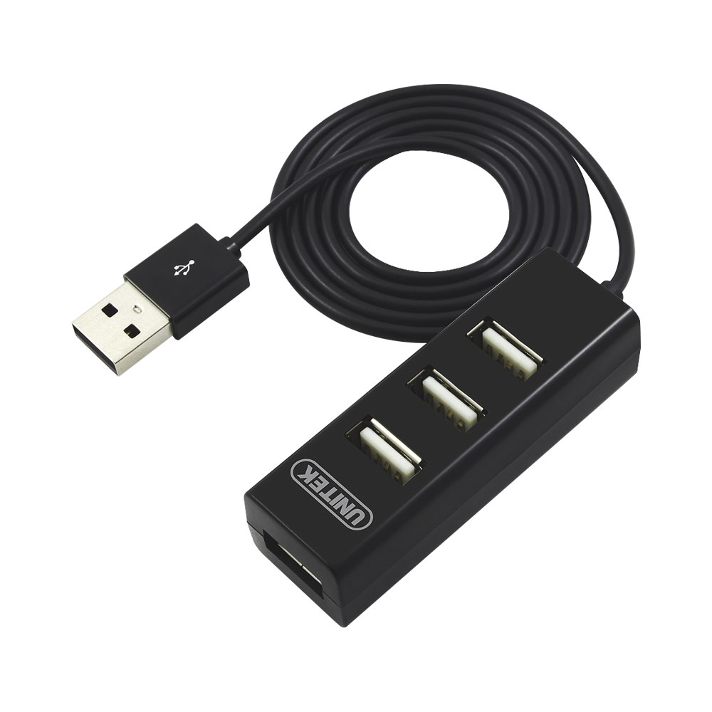 Unitek USB2.0 4-PORT HUB, 80CM CABLE (Y-2140)