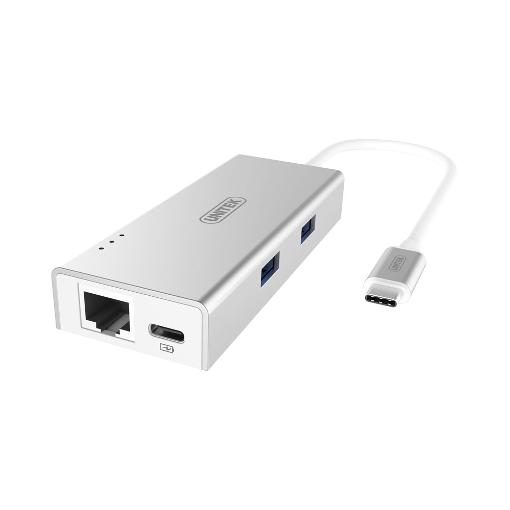 Unitek USB3.0 TYPE-C, 2-PORT USB, GB LAN (Y-9106)