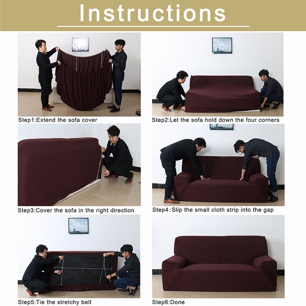 Fine Living Velvet 3-Seater Couch Cover - Black - Image 2