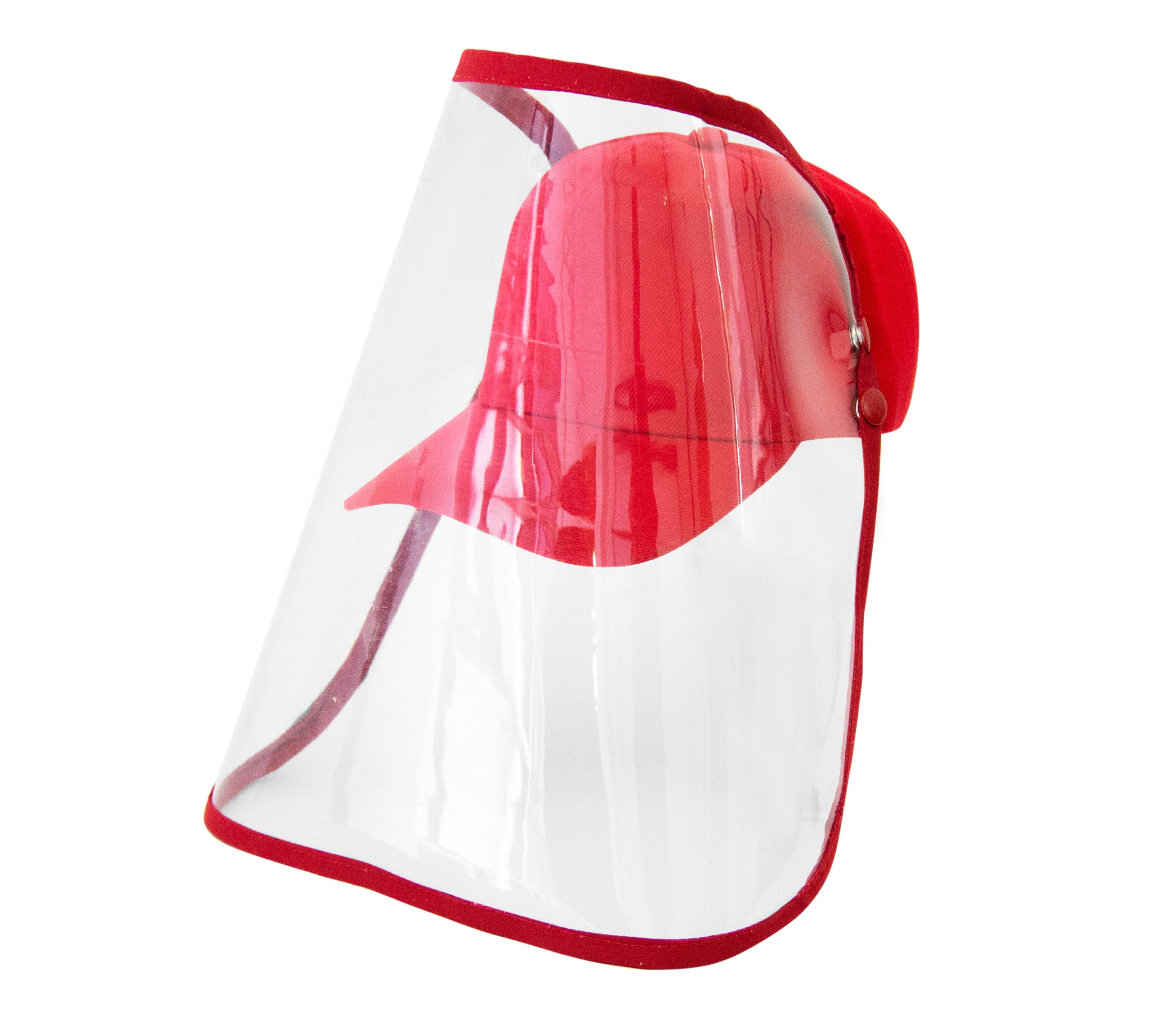 Red Kiddies Cap with Visor - Image 4