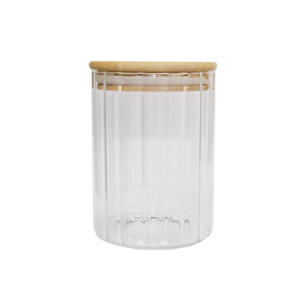 Pantry Gem Jar with Bamboo Lid