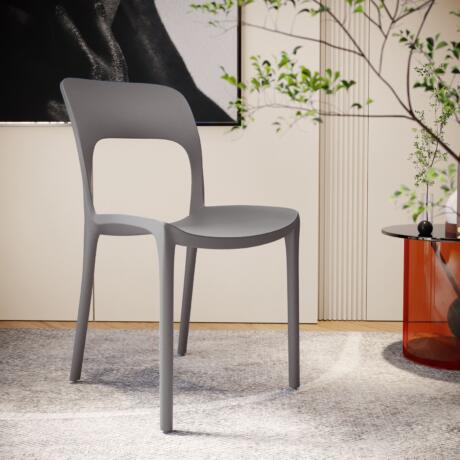 Vega Minimalist Chair - Grey - Fine Living